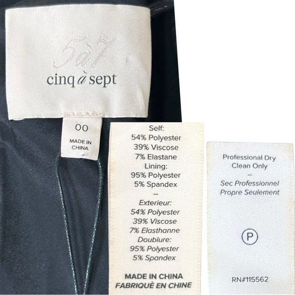 Cinq a Sept - NWT, Women’s ‘Ava’ Dress, Grommet Details, Mini - Black, Size 00 - Picture 9 of 15